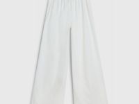 Текстильные брюки для девочек, Белый