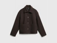 Куртка из пальтовой ткани, Коричневый