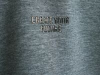 Объёмный свитшот с принтом и стопперами, Серый