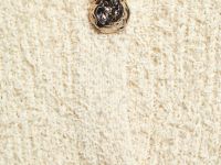 Укороченный кардиган из махровой пряжи, Желтый