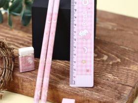 Канцелярский набор "Мишка" 5в1, pink