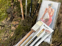 Набор кистей Roubloff для акварели 4 кисти Кустова Анастасия