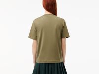 Женская футболка Lacoste Loose Fit из мягкого хлопка