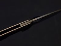 Складной нож TuoTown Themis Stonewash, сталь T14N, рукоять Grey Ti