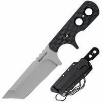 Шейный нож Cold Steel Mini Tac Tanto, сталь AUS-8A, рукоять Griv-Ex, черный