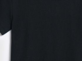 Футболка в рубчик, Черный