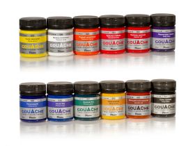 Гуашь Pinax, банка 40 мл, Красная стойкая