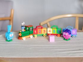 Смешарики AB-1507 Смешарики: Поезд. Учим цифры с Крошем и Ёжиком