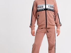 Комплект трикотажный для девочек: толстовка, брюки