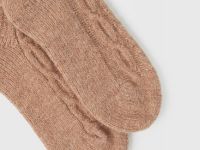 Тёплые носки с узором, Бежевый