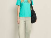 Футболка прямого силуэта с принтом