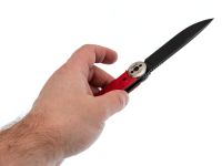 Складной нож Перемен Мысь BW, сталь 8Cr14MoV, рукоять FRN, красный