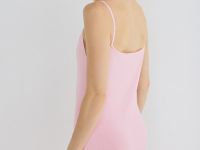 Платье макси на тонких бретелях, Розовый