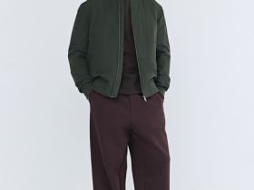 Утеплённый бомбер, Зеленый