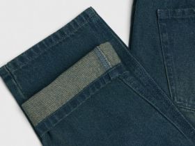 Свободные джинсы Bow, Синий