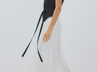 Сатиновая юбка макси, Белый