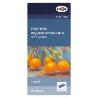 Набор пастели сухая Гамма "Студия", 24 цвета, 1/2 длины, картон. упаковка