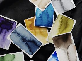 Акварель художественная Гамма "Старый мастер", желтая табачная, 2,6мл, кювета