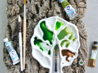 Палитра художественная керамическая "ДЕРЕВО"