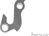 Держатель заднего переключателя "петух" Meta №73 фрезерованный (серебристый)