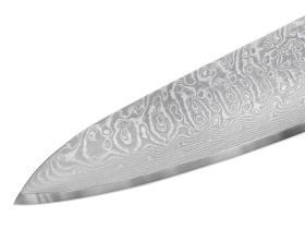 Нож кухонный "Samura 67" Шеф 208 мм, дамаск 67 слоев, микарта