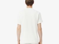 Мужская хлопковая футболка Lacoste из смеси льна