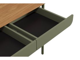 Письменный стол Дорис-3 120x60 Коричневый/Оливковый