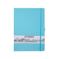 Блокнот для зарисовок Sketchmarker 21*29,7 cм 80 л 140 г, твердая обложка Небесно-голубой