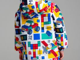 Куртка текстильная с полиуретановым покрытием для мальчиков (ветровка)