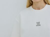 Футболка оверсайз с принтом, Белый