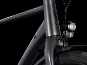 Дорожный велосипед Cube Hyde One FE, год 2025, цвет Серый-Черный, ростовка 22