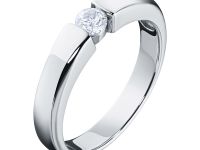 Классическое кольцо из белого золота с бриллиантом э4701кц12154000