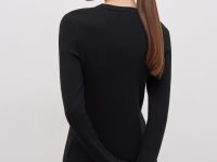 Трикотажный женский джемпер с длинным рукавом