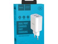 Сетевое зарядное устройство Hoco (C62A) Victoria 2хUSB PD 10W (белый)