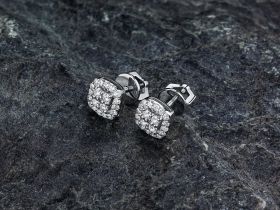 Пусеты из белого золота э4712пс03174000