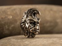 Бусина для темляка Гринч, мельхиор