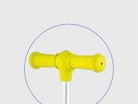 Самокат  Maxiscoo Baby Delux (с лыжами), цвет Желтый-Зеленый