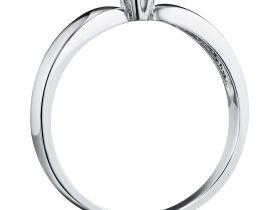 Помолвочное кольцо из белого золота с бриллиантом э0901кц05151500