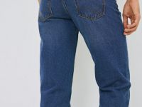 Базовые прямые джинсы, Синий