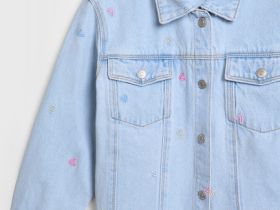 Джинсовая куртка для девочек, Голубой