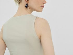 Укороченный топ, Бежевый