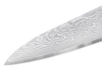 Нож кухонный "Samura 67" универсальный 150 мм, дамаск 67 слоев, микарта