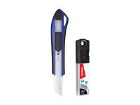 Нож канцелярский Berlingo "Razzor 300" 18 м, красный + лезвия сменные 10шт., блистер, европодвес