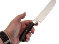 Нож цельнометаллический Узбек, сталь D2, рукоять граб