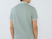 Поло из шелковистого пике, Зеленый