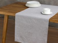 Скатерть-дорожка Fogliame, серая
