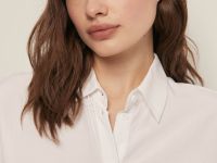 Блузка свободного кроя с коротким рукавом