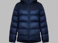 Удлиненный пуховик полуприлегающего силуэта