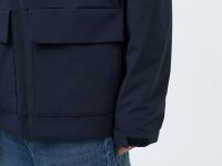 Утеплённая парка с накладными карманами, Синий