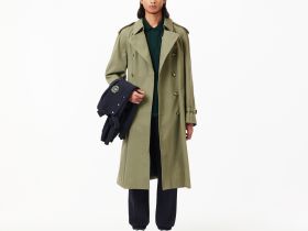 Мужское поло Lacoste с контрастным принтом